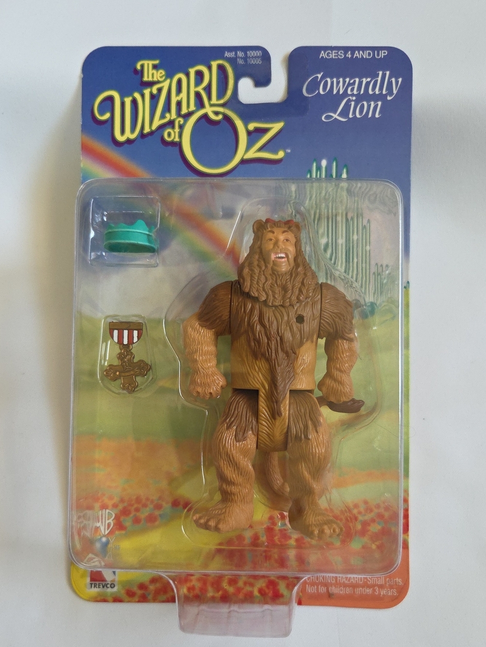 The Wizard of Oz Cowardly Lion Action Figure From Trevco 1998 Sealed Box